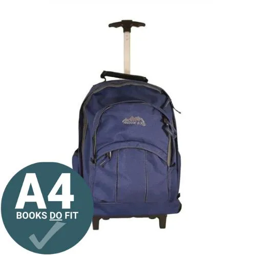 ■ Ridge 53 - Temple Wheeled Backpack - Navy/Grey