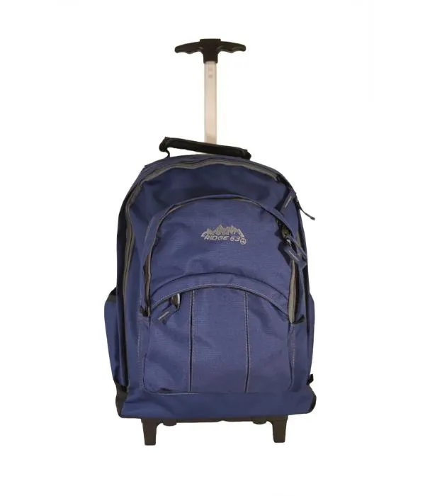 ■ Ridge 53 - Temple Wheeled Backpack - Navy/Grey