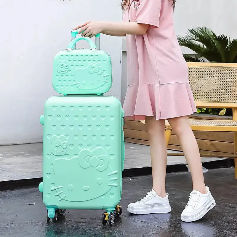 2 in 1 Suitcase Bag Trolley Travel Bag