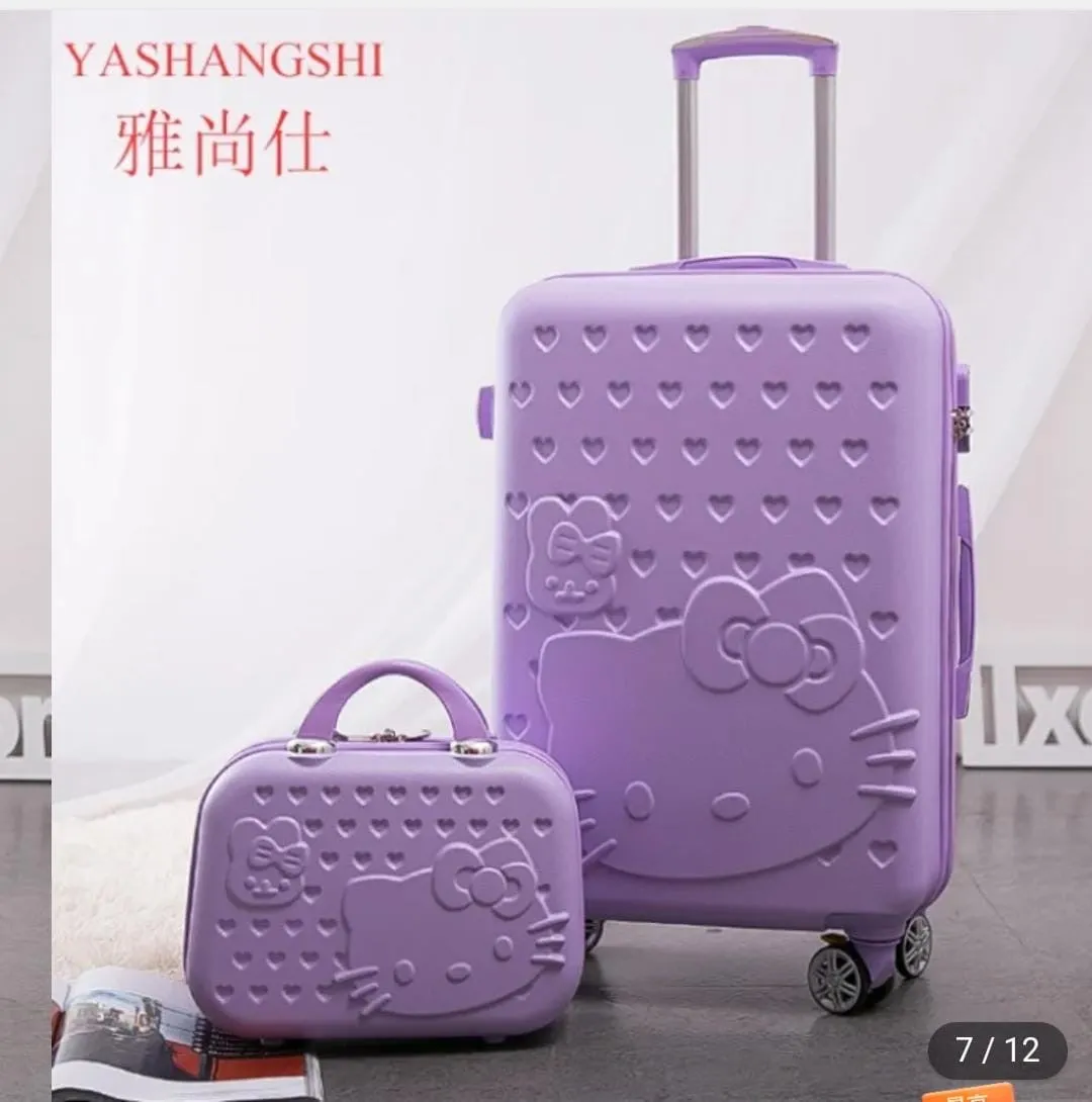 2 in 1 Suitcase Bag Trolley Travel Bag