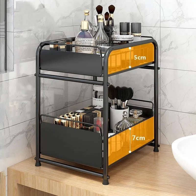 2-Tier Organizer with Sliding Kitchen Storage Drawers