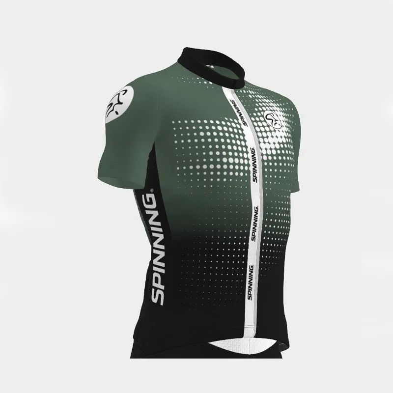 2023 Spinning® Team Green Womens Short-Sleeve Jersey