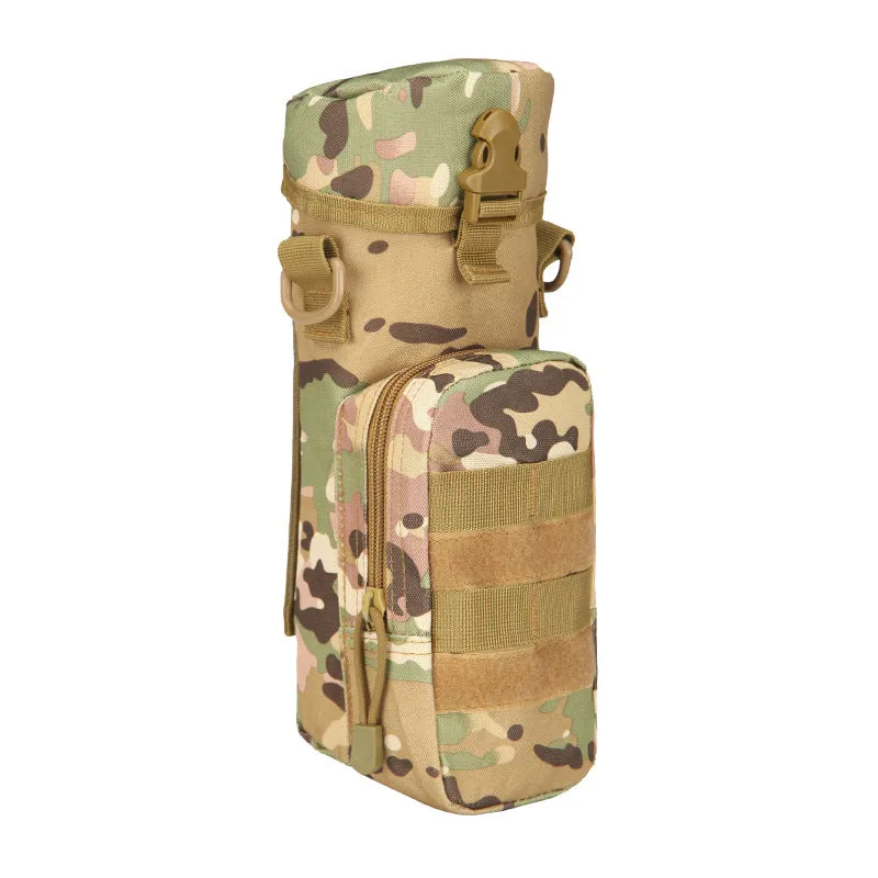 20L Multi-functional Camo Tactical Bag with Water Bottle Holder for Outdoor Camping Hiking