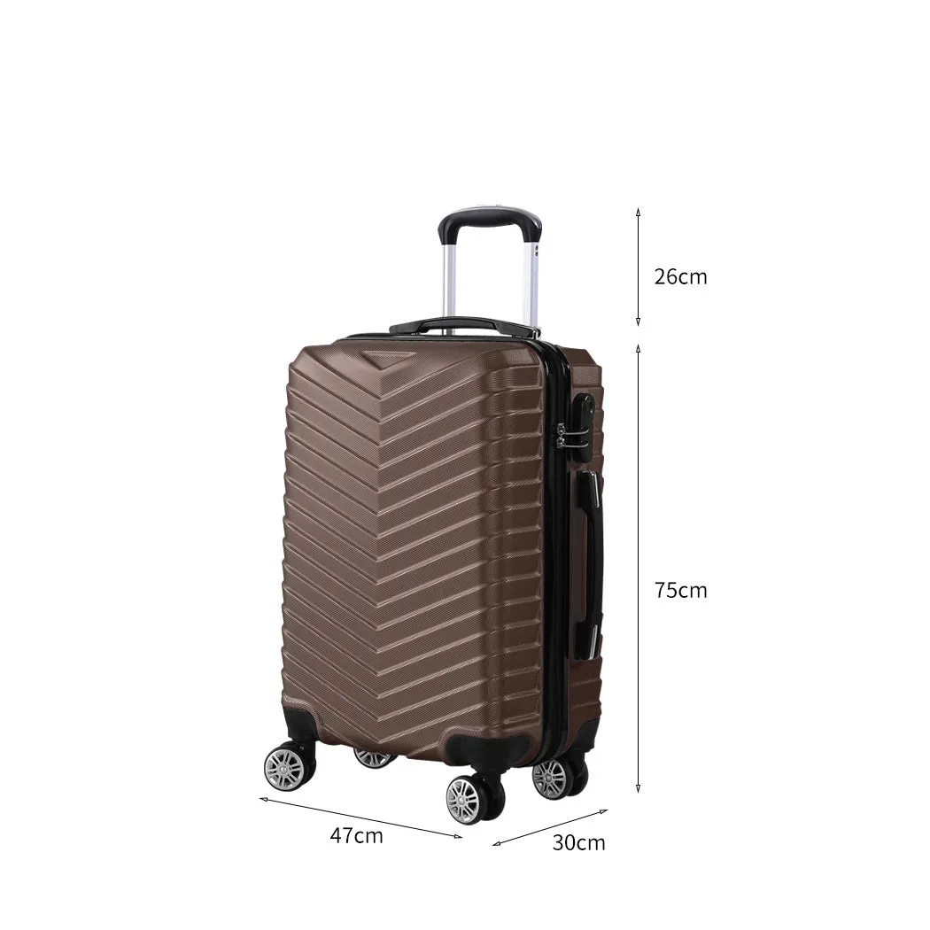 28" Luggage Suitcase Travel - Coffee