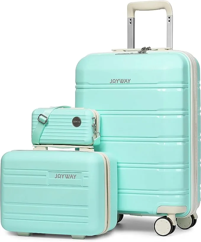 3 Pieces Set Carry-on Luggage 20 Inch Lightweight Luggage TR005