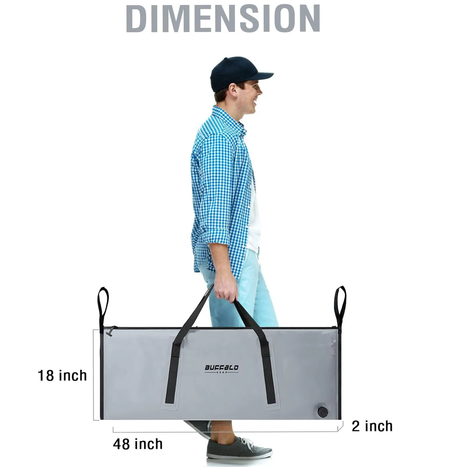 48x18'' Insulated Fish Cooler Bag