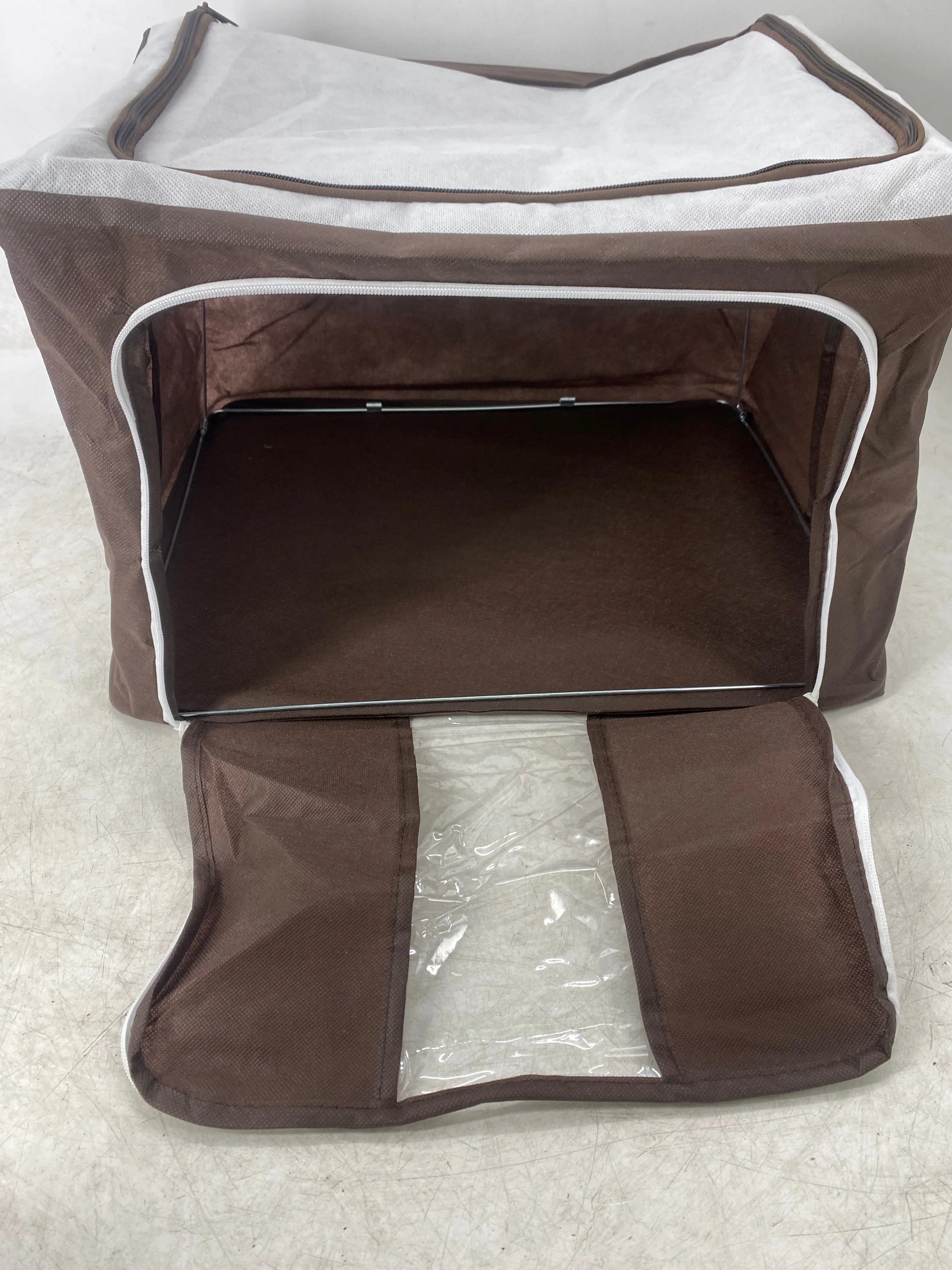 51Cm X 34Cm Foldable Clothing Storage Bags Organizer Ha-37 Brown