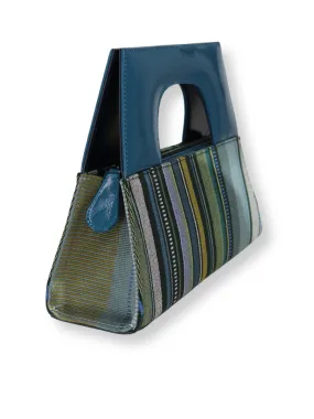 A-Chica Handbag - Greens & Teal Handle