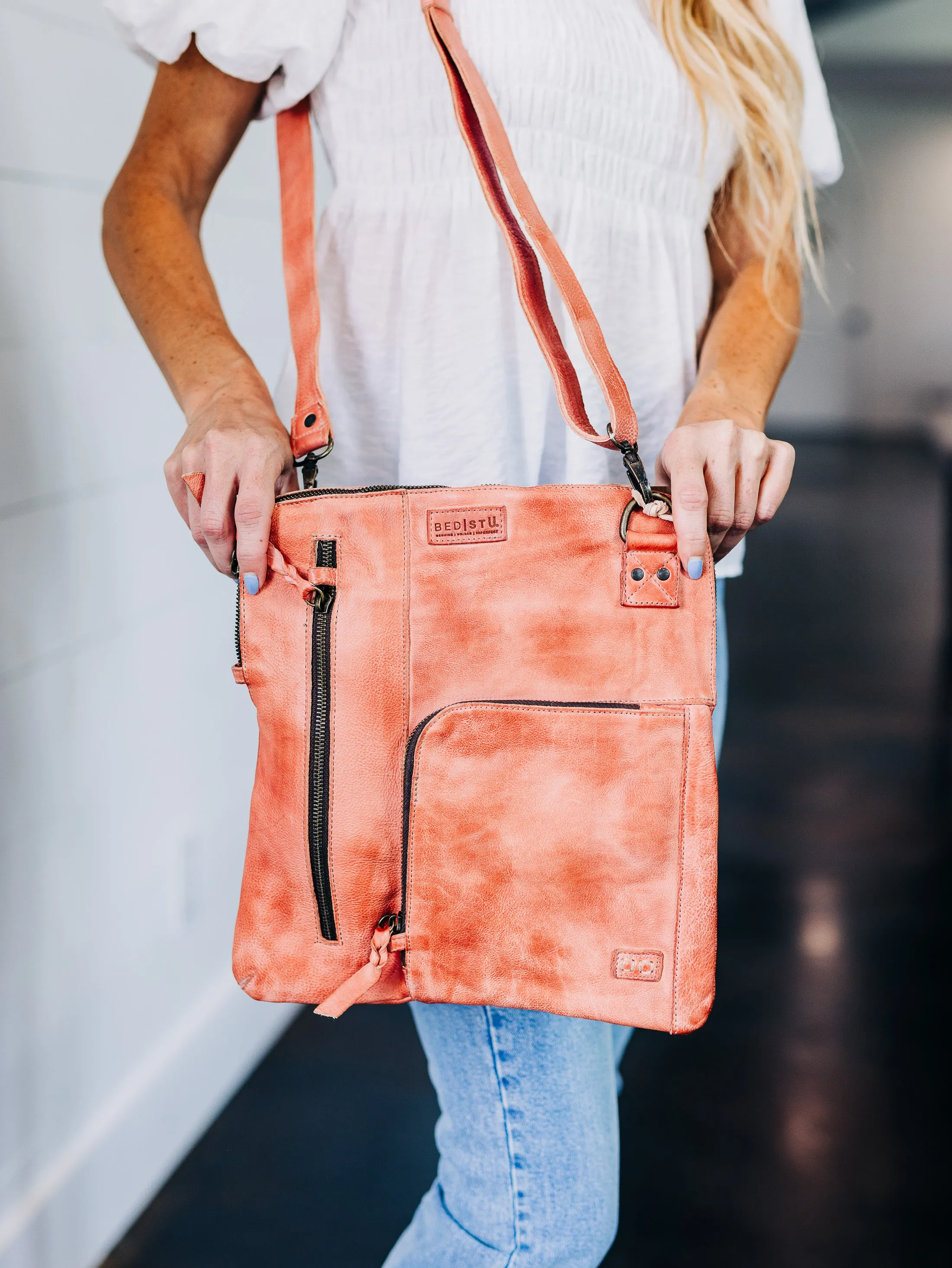 Aiken Blush Rustic Handbag