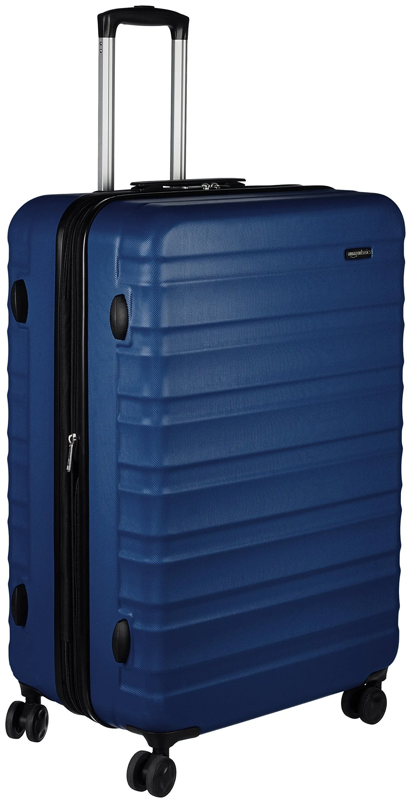 Amazon Basics Suitcase, Hardside Luggage with Spinner Wheels, Scratch-Resistant Surface, Light Blue, 30-Inch