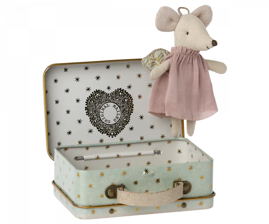 Angel Mouse in Suitcase | Maileg