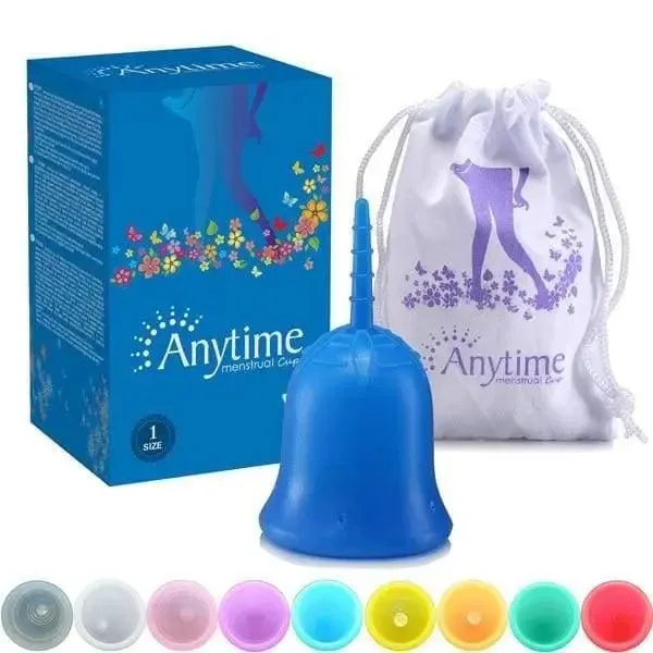 Anytime Reusable Menstrual Period Cup Medical Grade Silicone