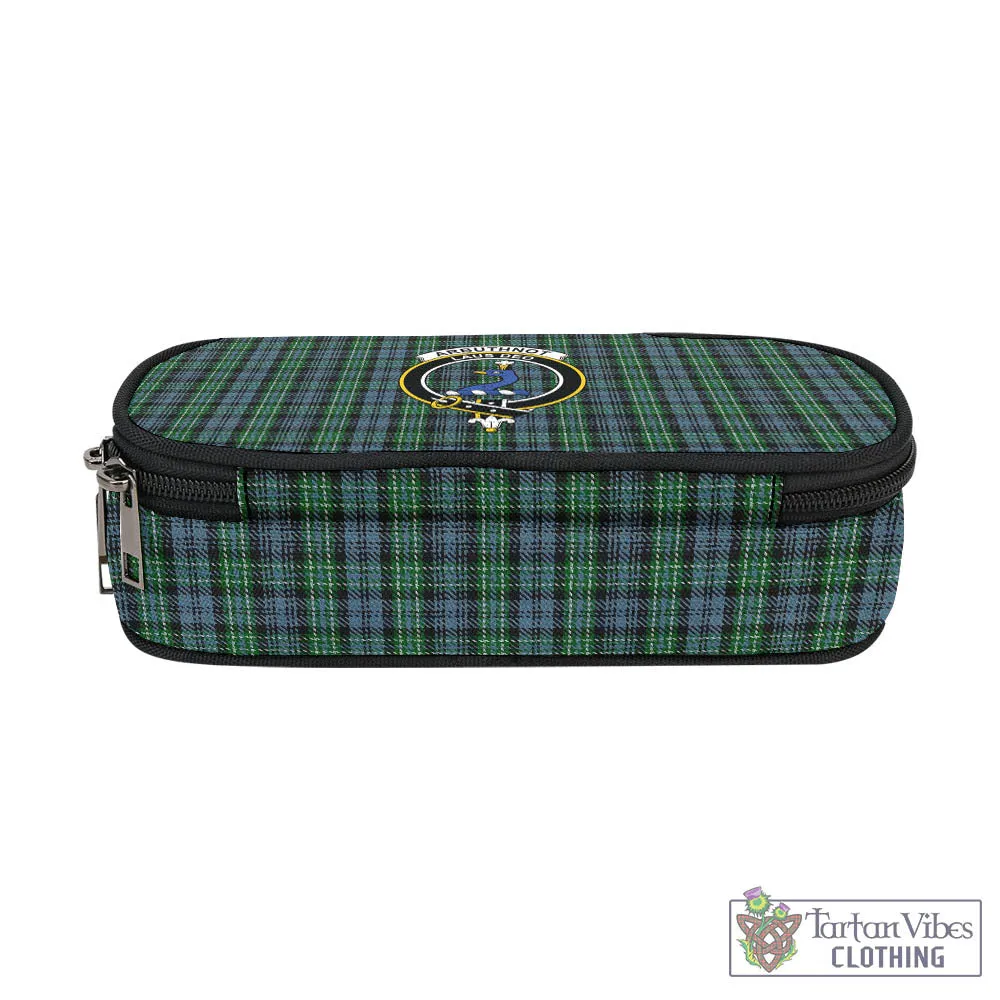 Arbuthnot Tartan Pen and Pencil Case with Family Crest