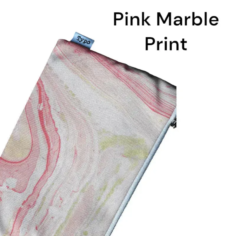 Archer Pencil Case Pink Marble