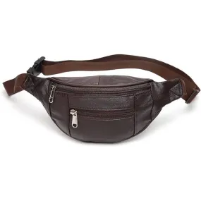 Arthur Sheep Nappa Leather Small Size Brown Waist Fanny Bag