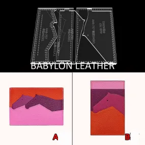 BABYLON™ Fashion Pony Card Holder Leather Pattern AAB-757