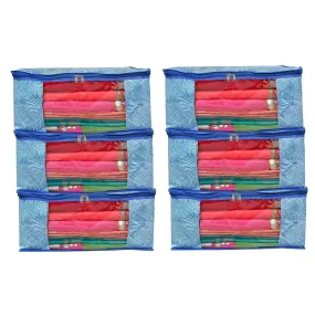 BB BACKBENCHERS Multipurpose Storage Bag ( pack of 6 , blue leheriya)