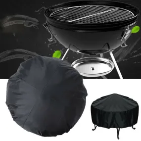 BBQ Grill Cover Dustproof Waterproof Barbecue Round Covers BBQ Cover