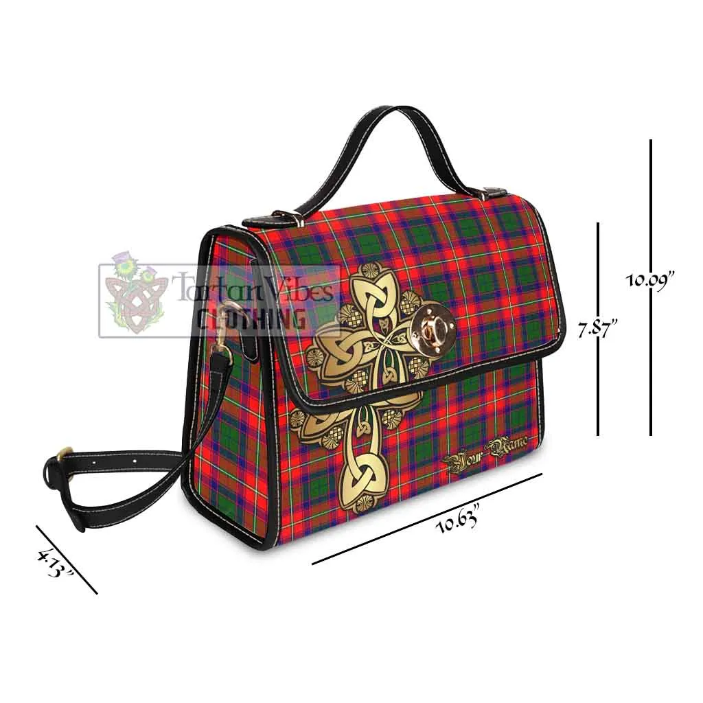 Belshes (Belsches) Tartan Waterproof Canvas Bag Golden Thistle Celtic Cross Style