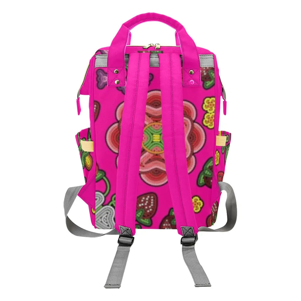 Berry Pop Blush Multi-Function Diaper Backpack/Diaper Bag