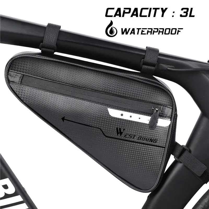 Bicycle Bag Front Tube Frame Cycling Triangle Bag Large Capacity MTB Road Bike Tools Pannier Bicycle Bag Accessories