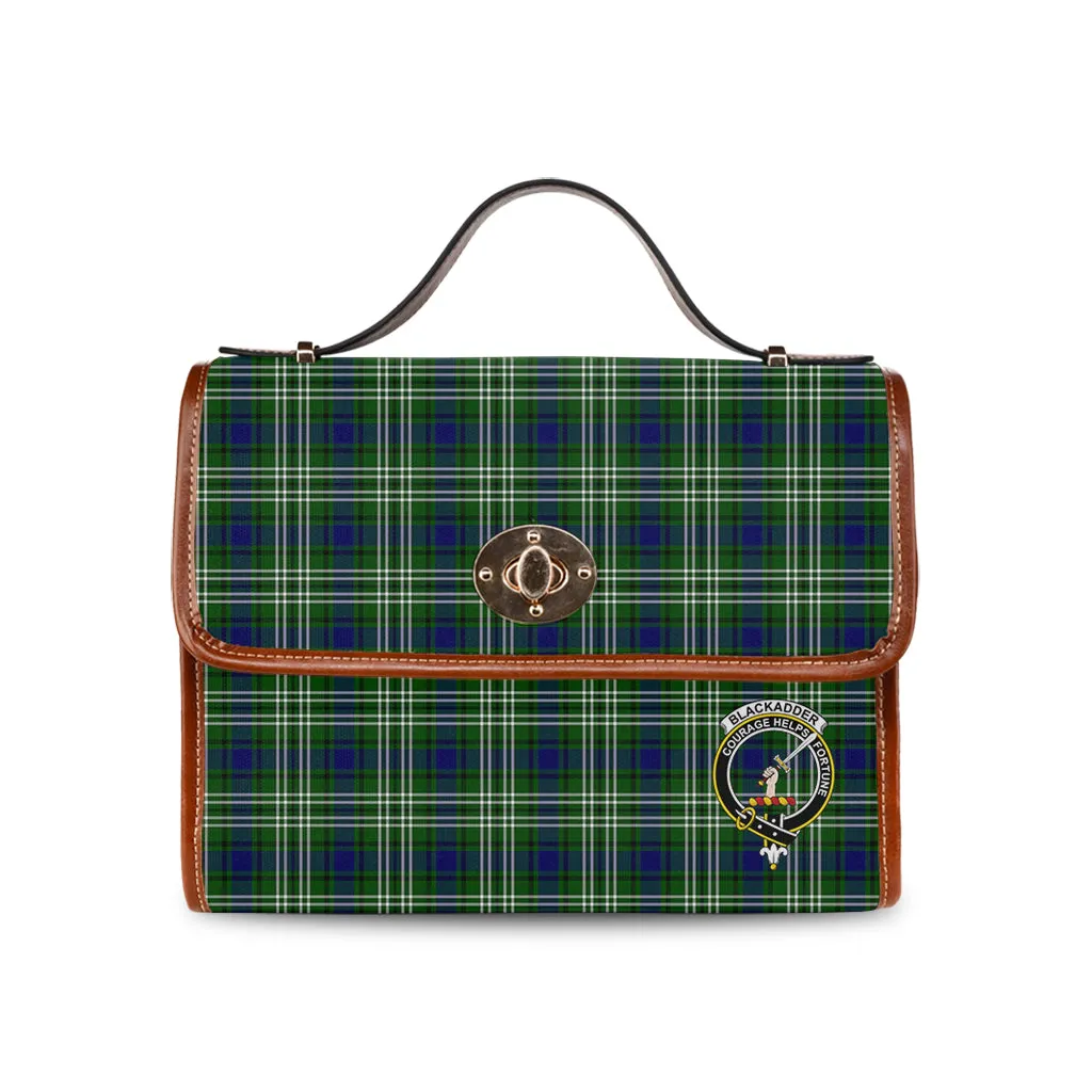 Blackadder Tartan Waterproof Canvas Bag with Family Crest