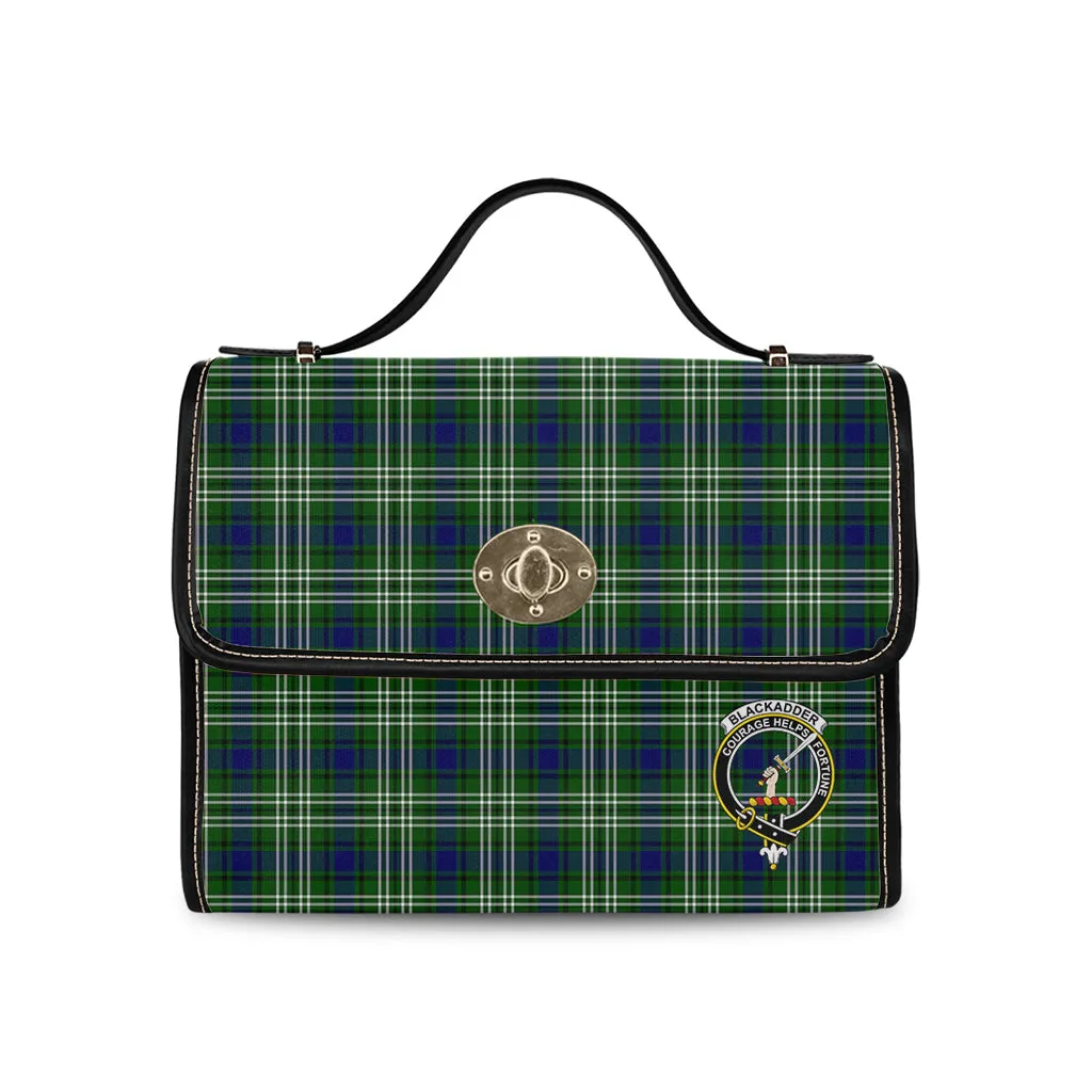 Blackadder Tartan Waterproof Canvas Bag with Family Crest