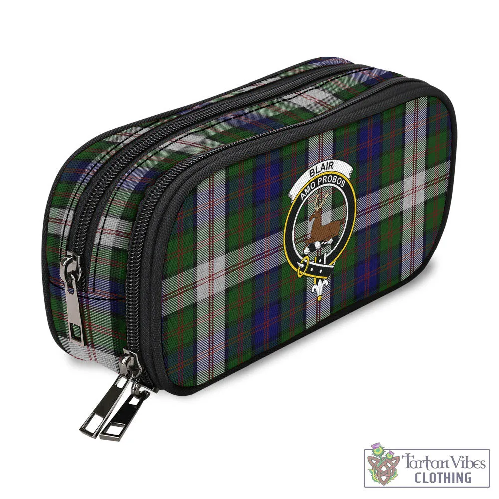 Blair Dress Tartan Pen and Pencil Case with Family Crest