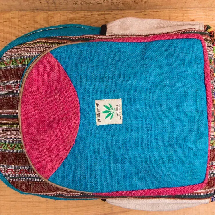 Blue Colored Hippie BackPack