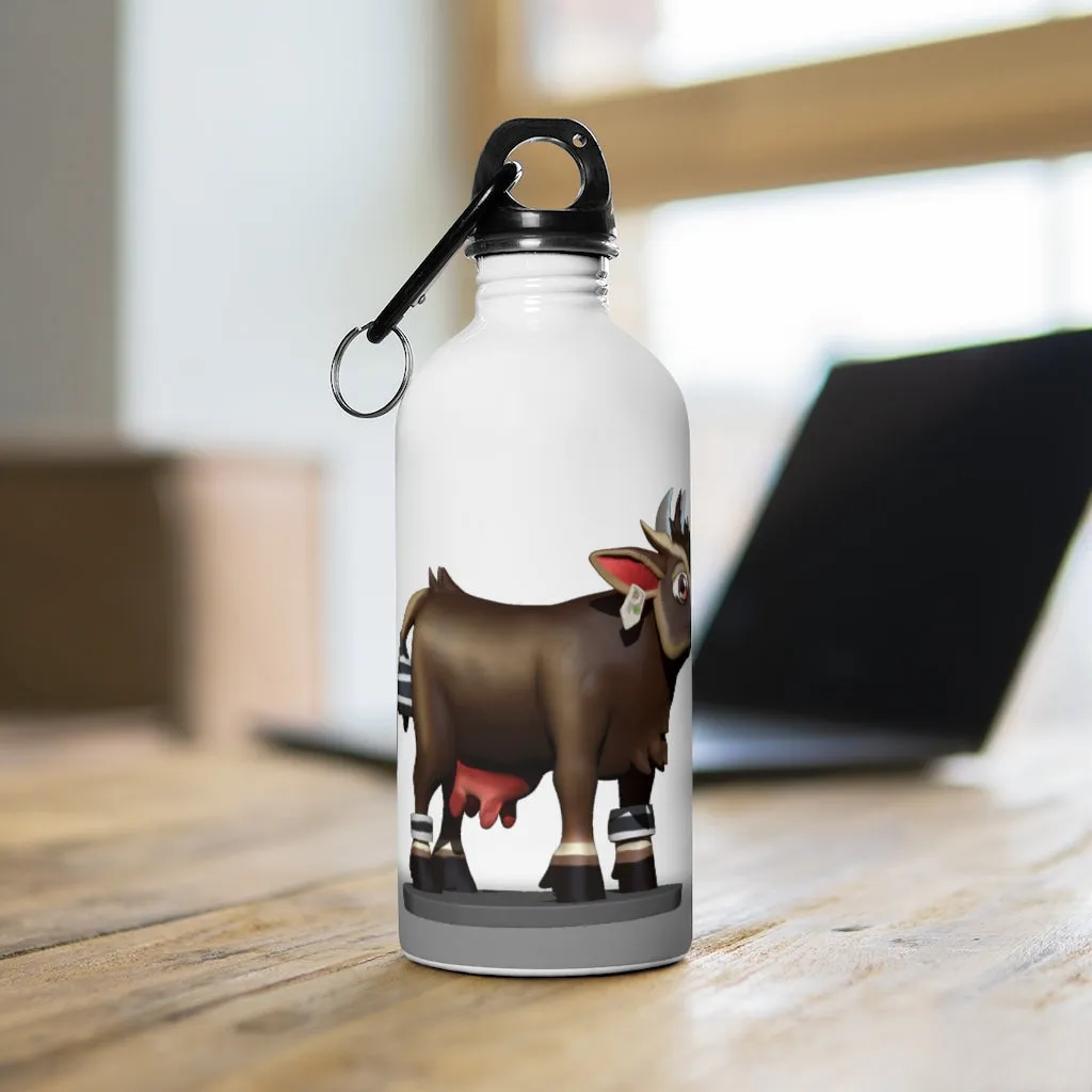 Brown Cow Skin Stainless Steel Water Bottle