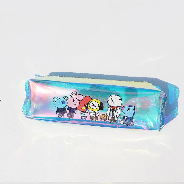 BT21 LASER PENCIL CASE