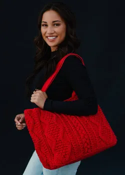 Cable Knit Tote *Multiple Colors Available*