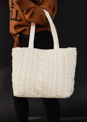 Cable Knit Tote *Multiple Colors Available*