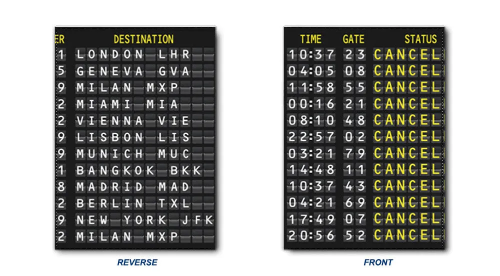 Cancelled Departures - Passport Cover