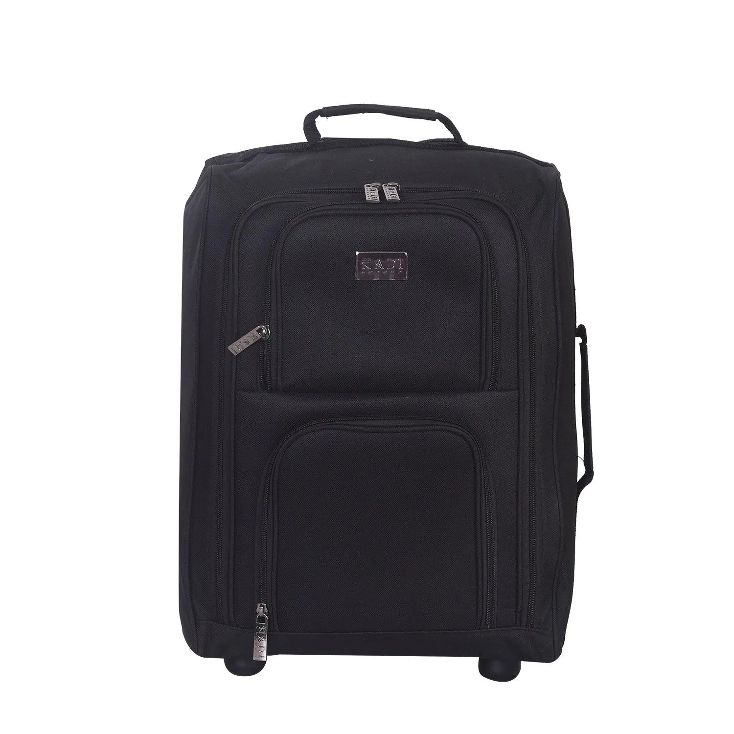 Carry-On Approved Hand Luggage, Suitcase Travel Trolley Bag - 37L, 50x35x20 cm, 2 Handles