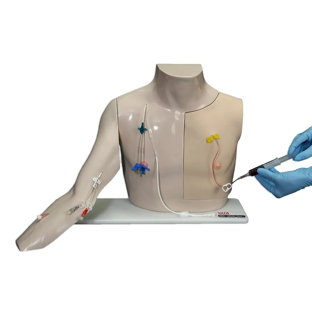 Chester Chest™ Vascular Access Simulator With Standard Arm, Light