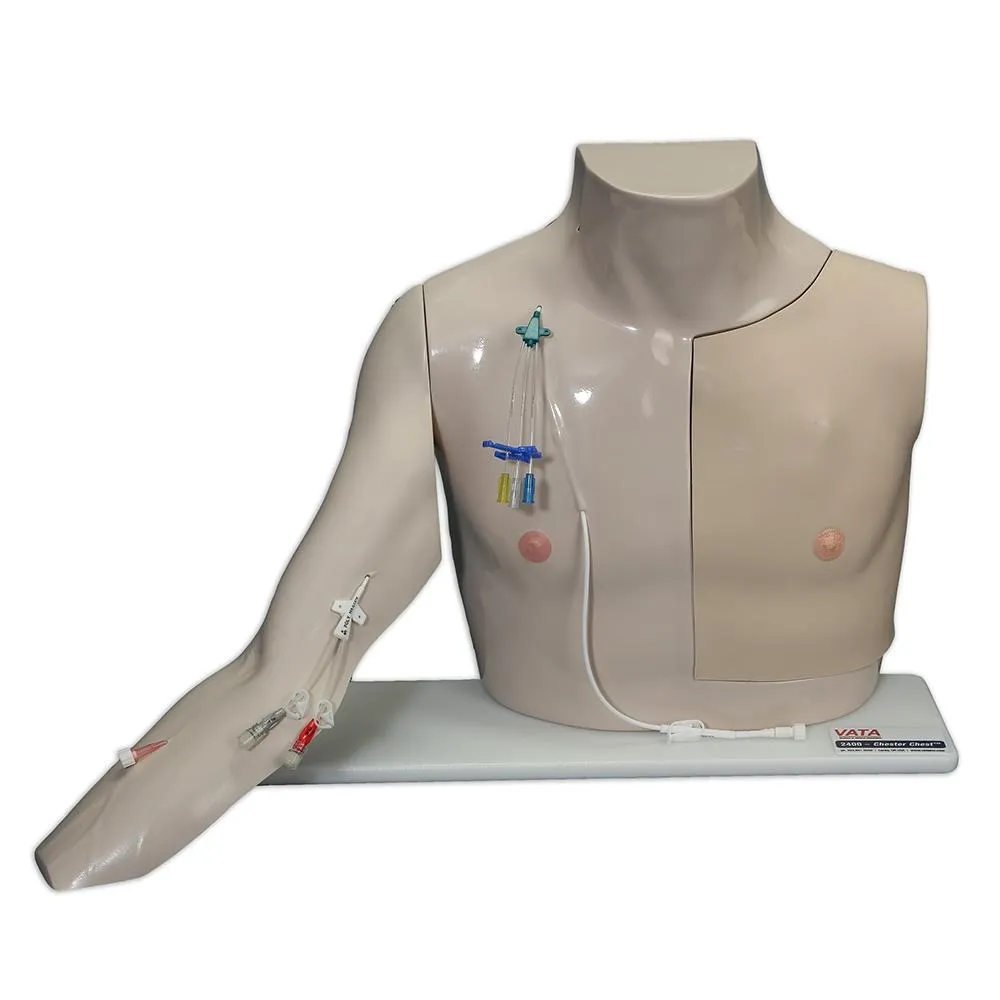 Chester Chest™ Vascular Access Simulator With Standard Arm, Light