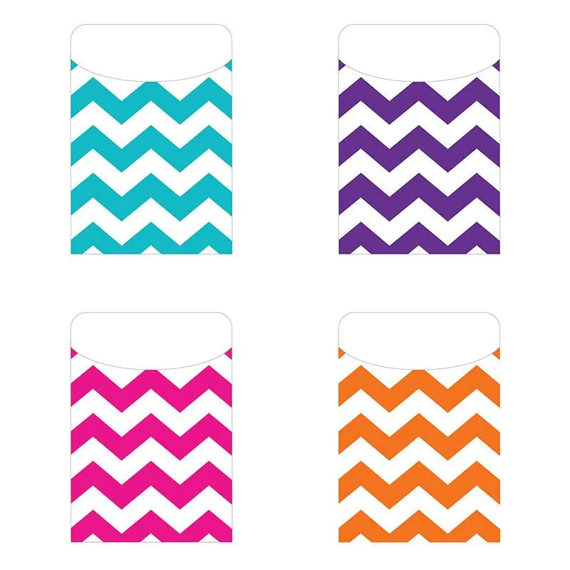 CHEVRON PEEL & STICK POCKETS 25CT