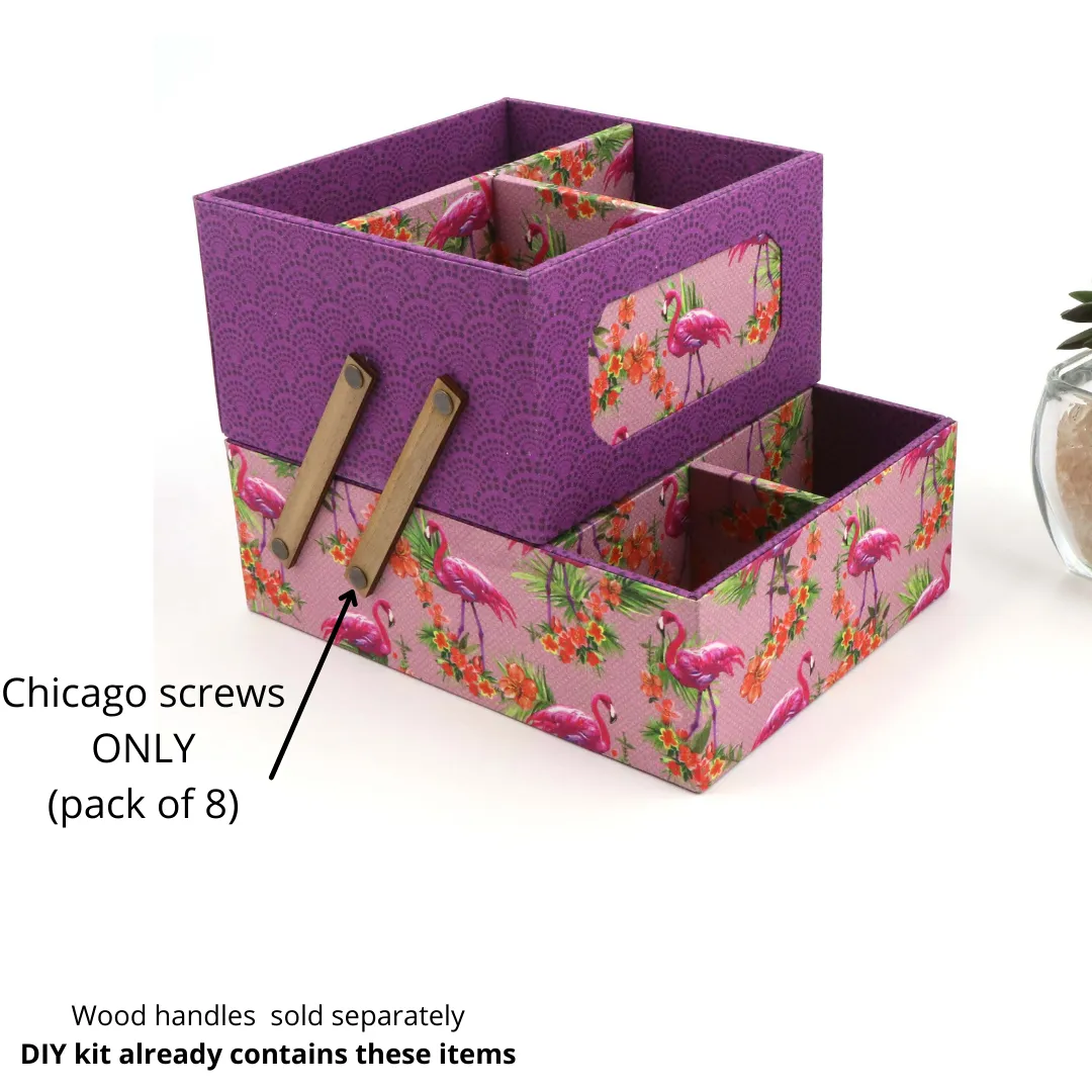 Chicago screws (set of 8)