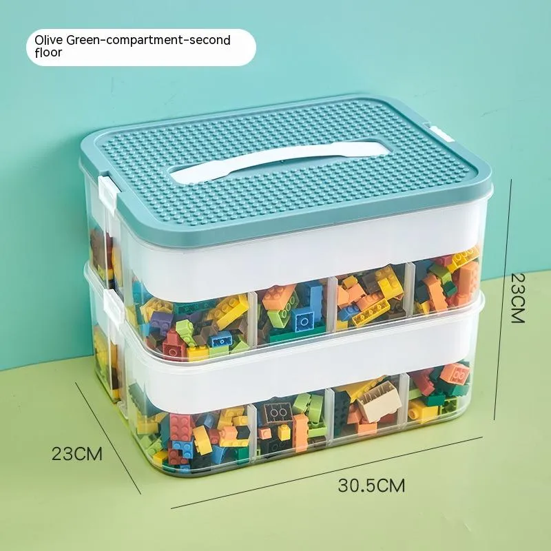 Children's Building Block Toy Parts Classification Storage Box