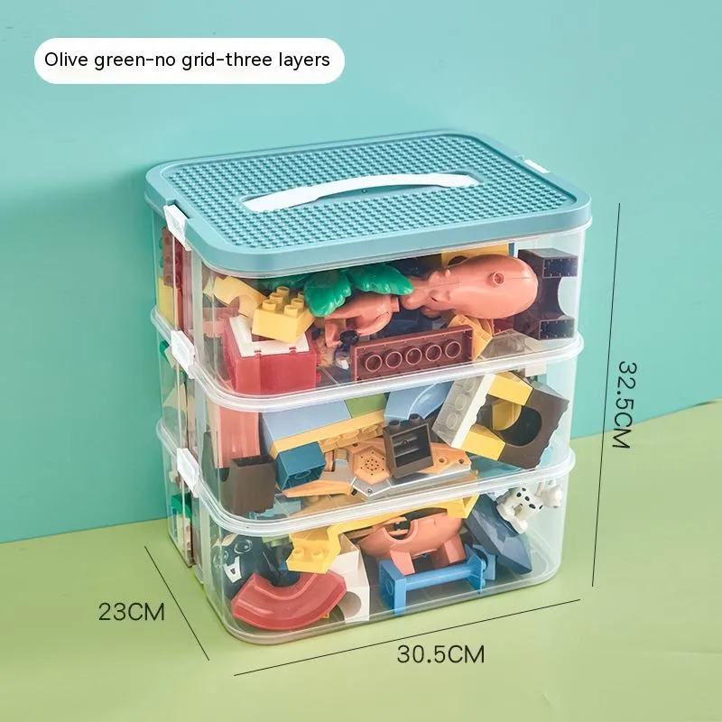 Children's Building Block Toy Parts Classification Storage Box