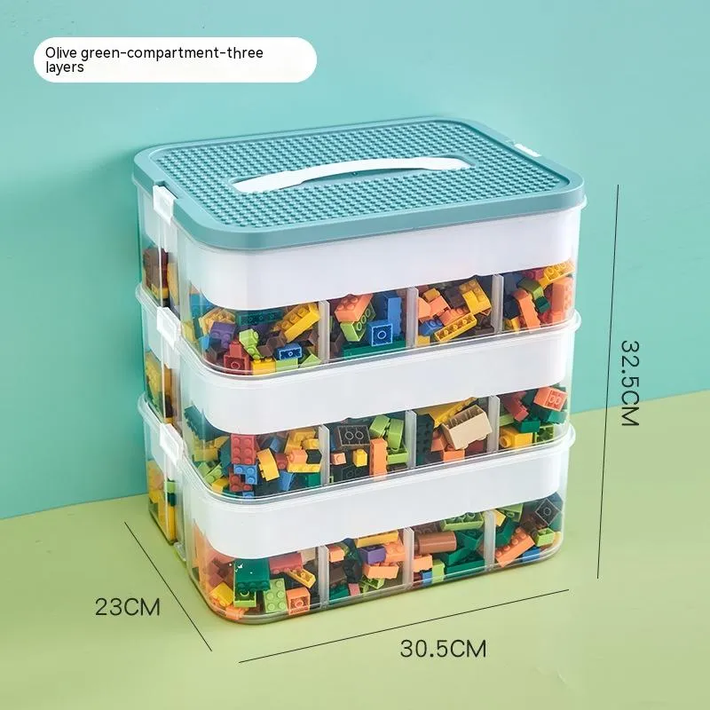 Children's Building Block Toy Parts Classification Storage Box