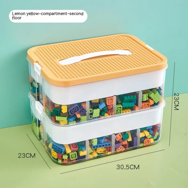 Children's Building Block Toy Parts Classification Storage Box