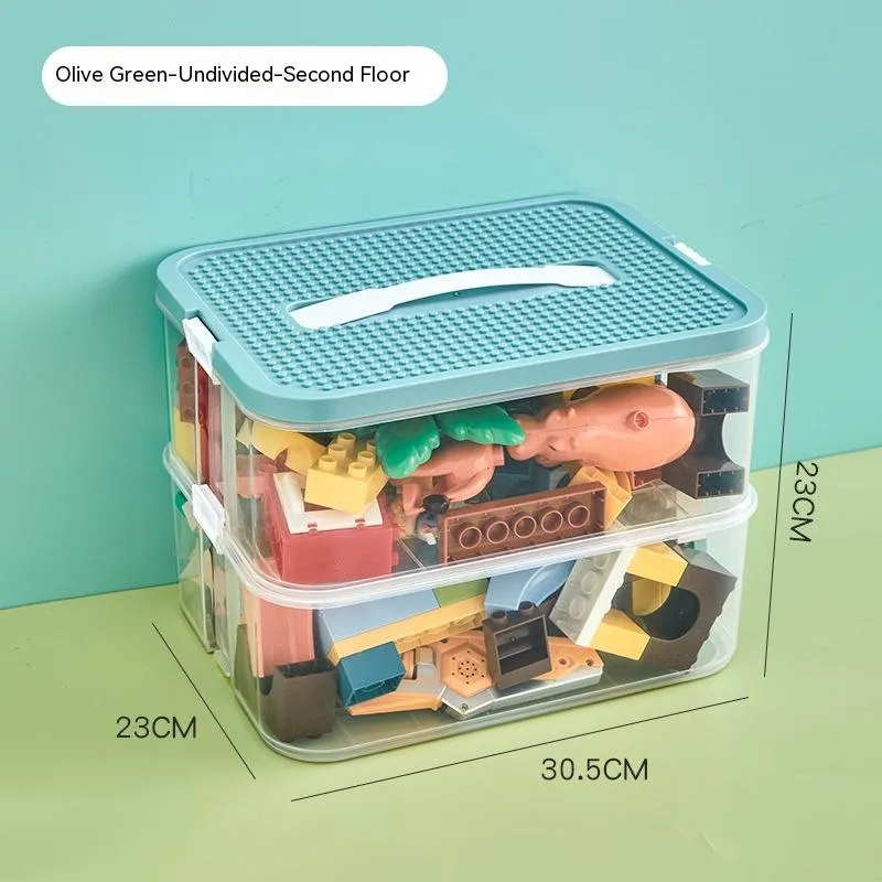 Children's Building Block Toy Parts Classification Storage Box