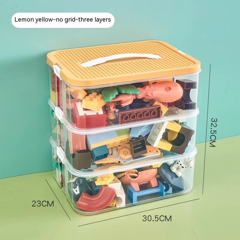 Children's Building Block Toy Parts Classification Storage Box