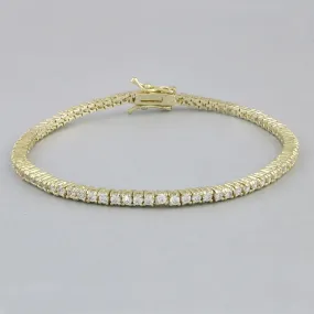 Cobblestone EUGENIE RHODIUM PLATED TENNIS BRACELET