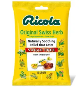 Cold and Cough Relief Ricola® Sugar-Free 4.8 mg Strength Lozenge 19 per Bag - DOT Foods - Kraft Foods Inc  Mfr# 36602019209