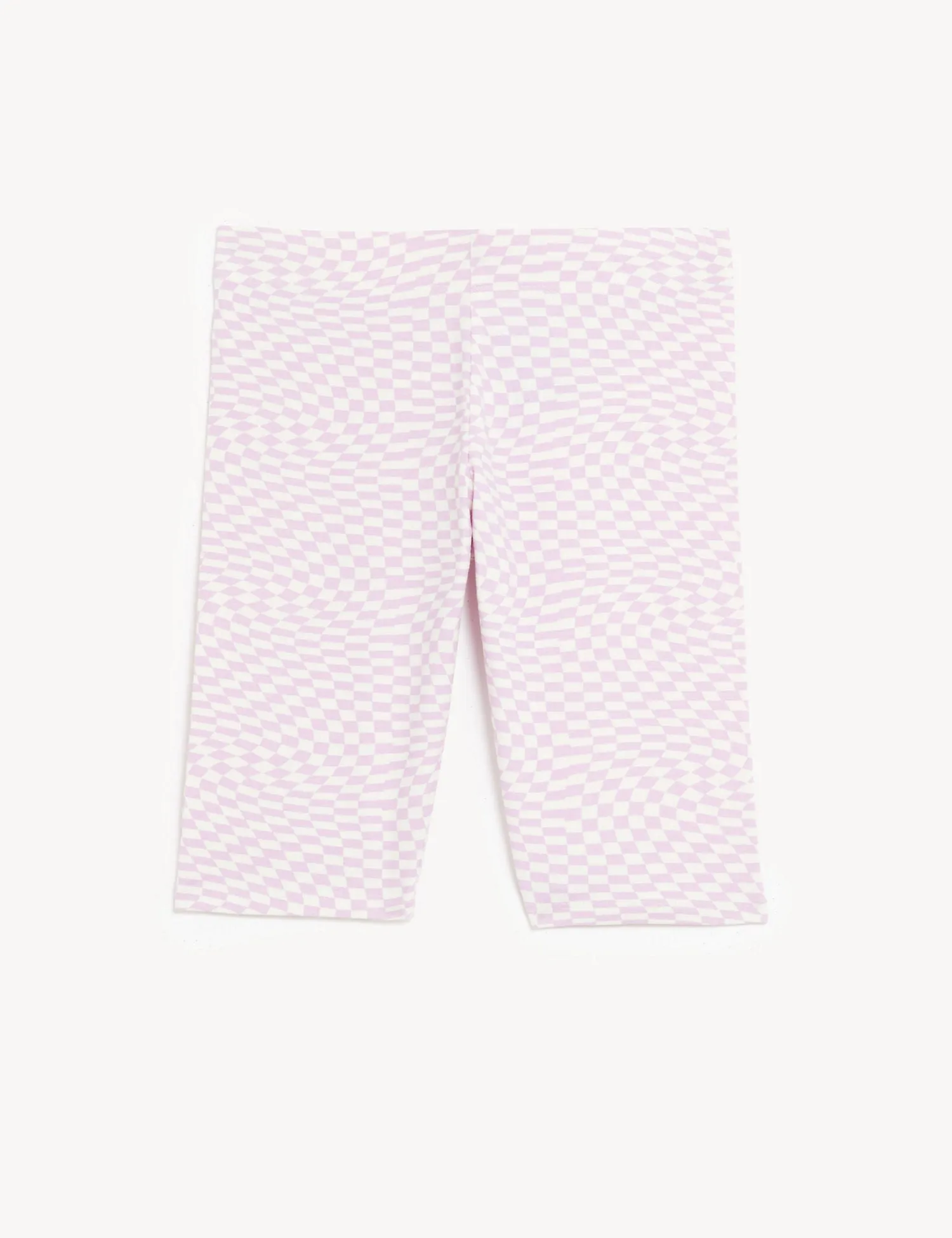 Cotton Rich Checkerboard Cycling Shorts