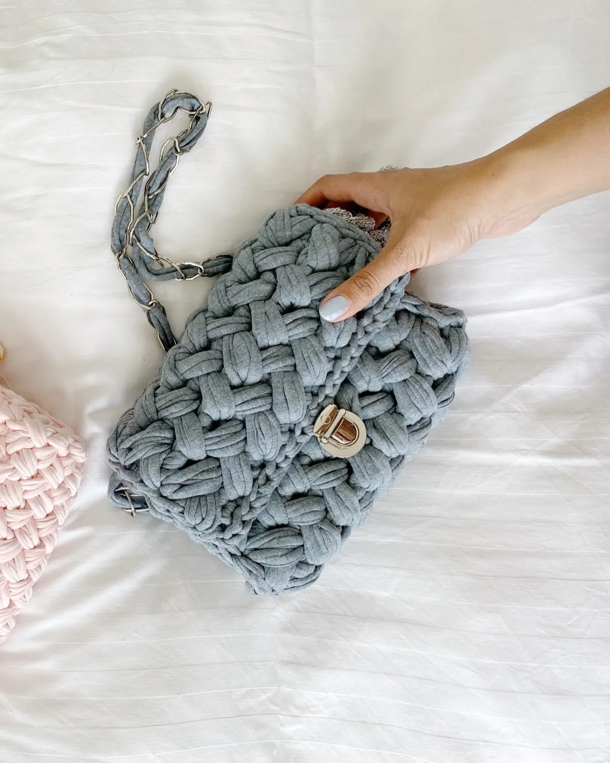 Cross-Cross Crochet Clutch - Downloadable Chunky Crochet Pattern