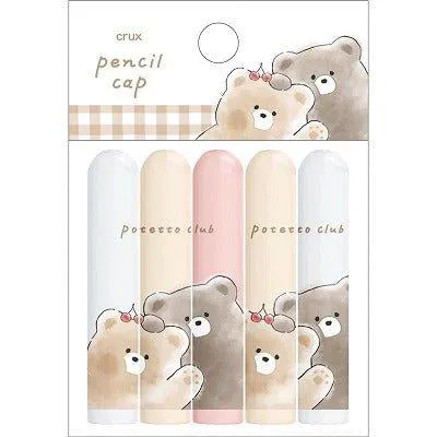 CRUX 10229 hand-painted cute animal pattern modeling Potetto Club five into the pencil cover modeling pencil cover